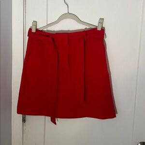 LOFT Vibrant Red Skirt